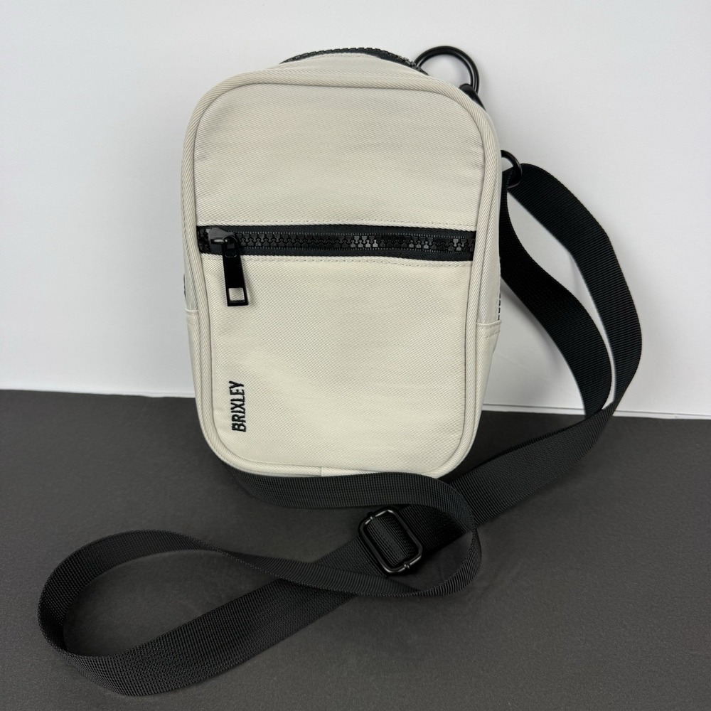 Brixley Crossbody Bag Convertible Sling Off White Canvas Hands Free Brand New